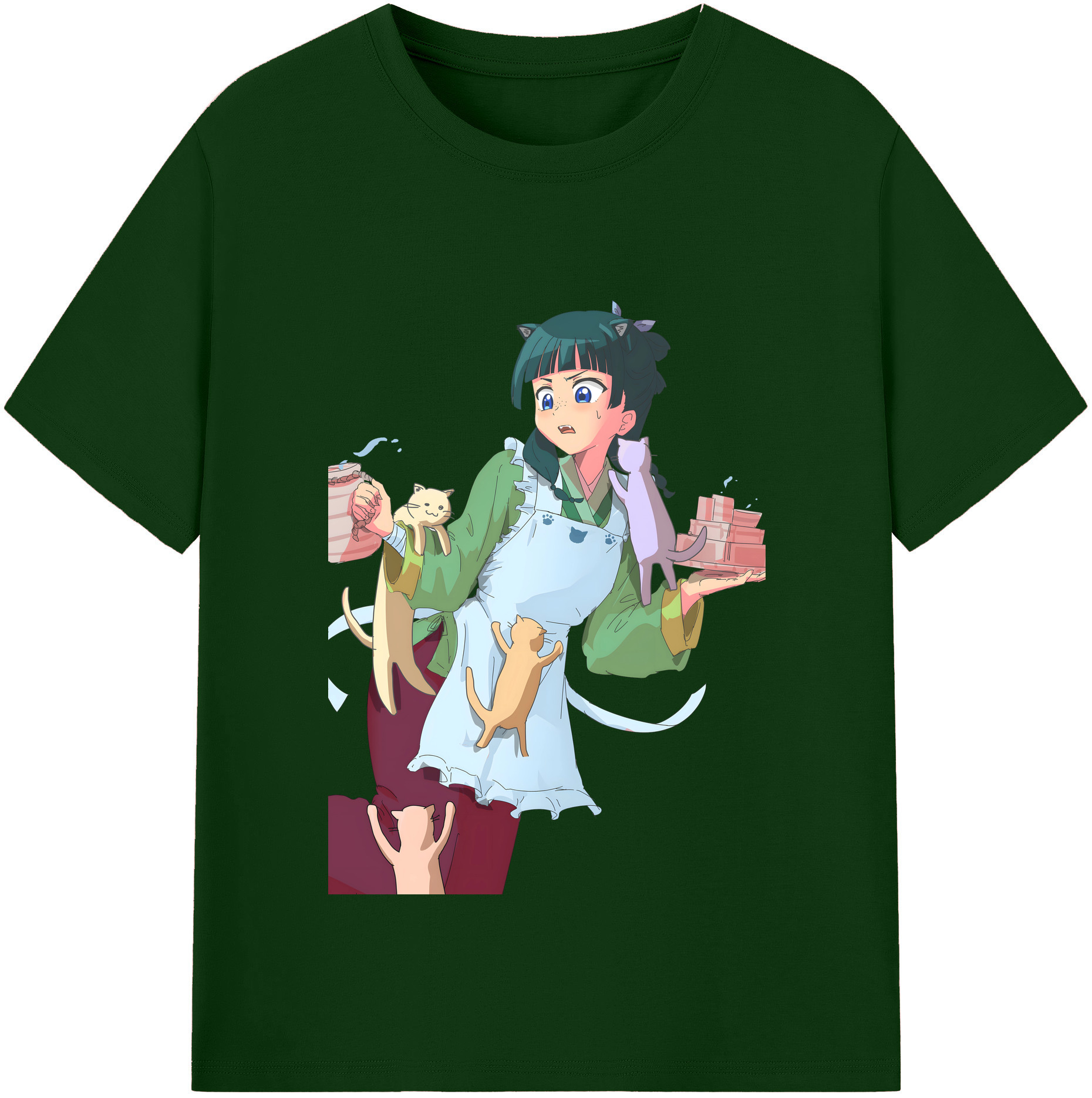 （画像用） 薬屋のひとりごと The Apothecary Diaries 綿100％半袖Tシャツ（フロントプリント）